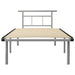 Cadru de pat, gri, 100 x 200 cm, metal - WALTI WALTI