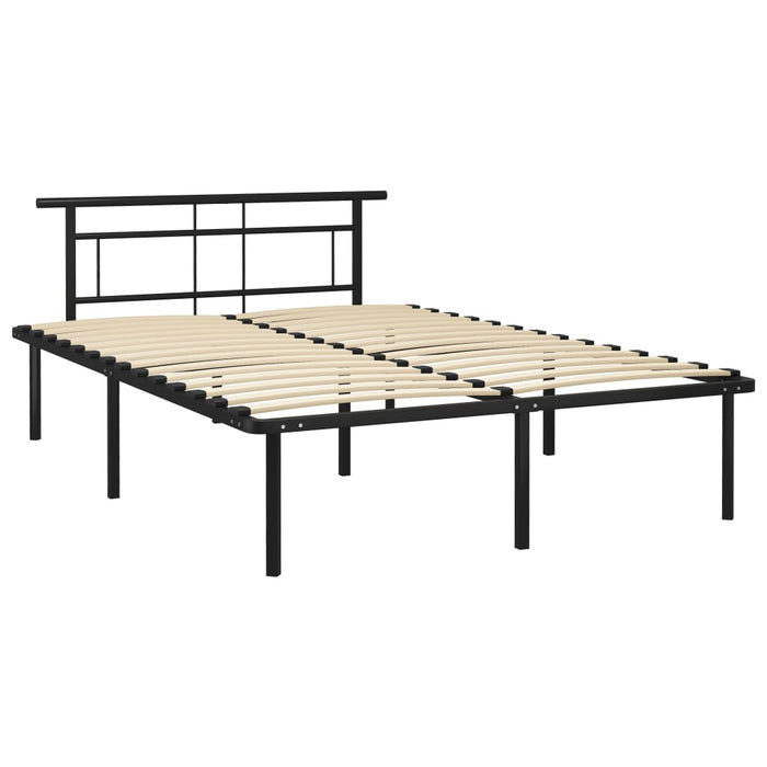 Cadru de pat, negru, 140 x 200 cm, metal WALTI