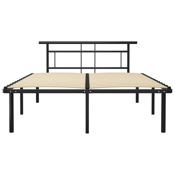 Cadru de pat, negru, 140 x 200 cm, metal WALTI