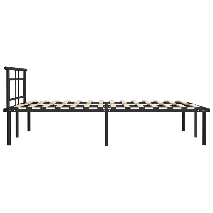 Cadru de pat, negru, 140 x 200 cm, metal WALTI
