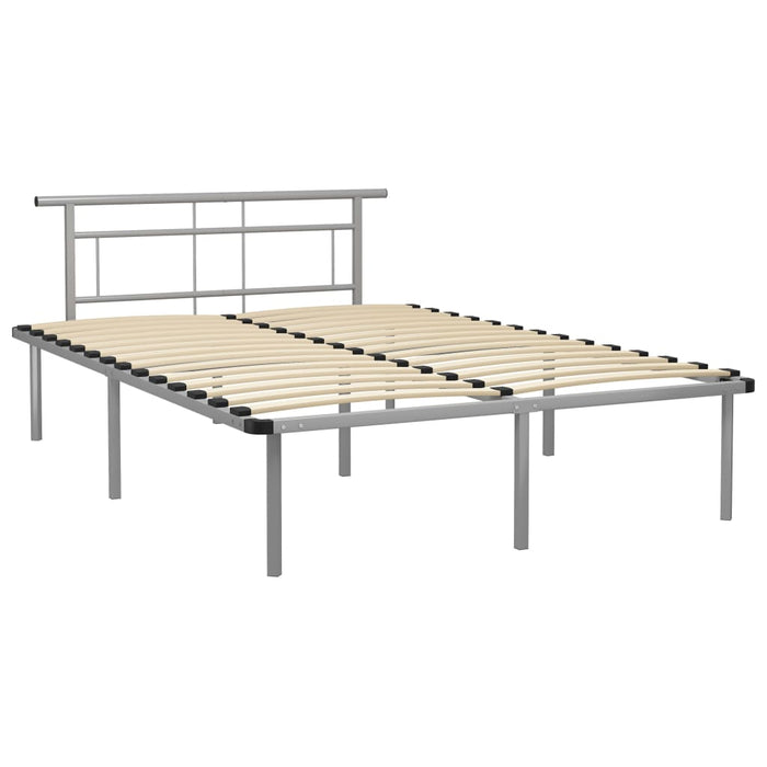 Cadru de pat fără saltea, gri, 140 x 200 cm, metal WALTI