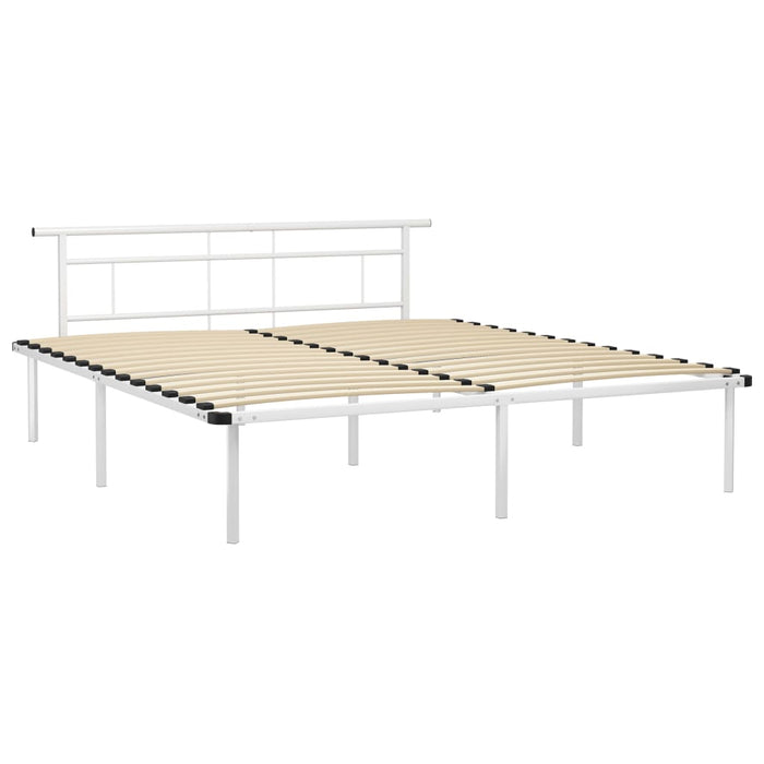 Cadru de pat, alb, 200 x 200 cm, metal - WALTI WALTI