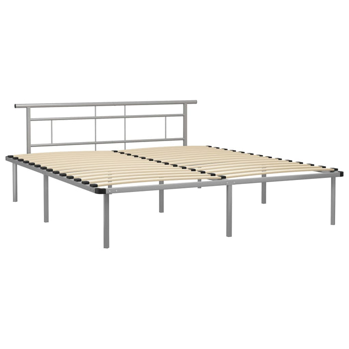 Cadru de pat, gri, 200 x 200 cm, metal WALTI