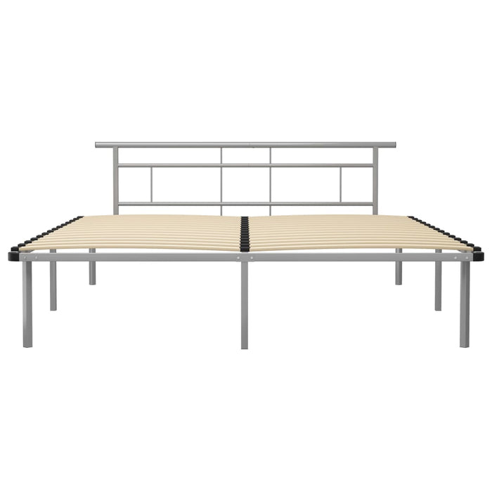 Cadru de pat, gri, 200 x 200 cm, metal WALTI