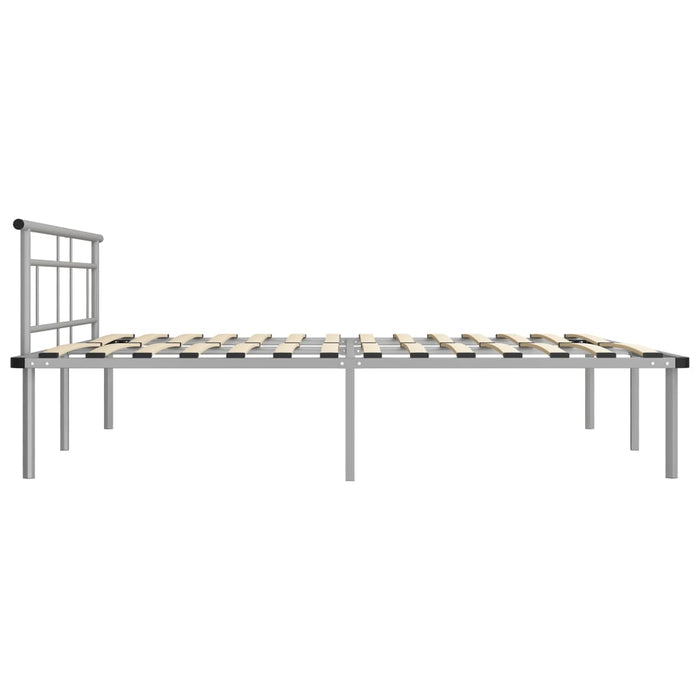 Cadru de pat, gri, 200 x 200 cm, metal WALTI