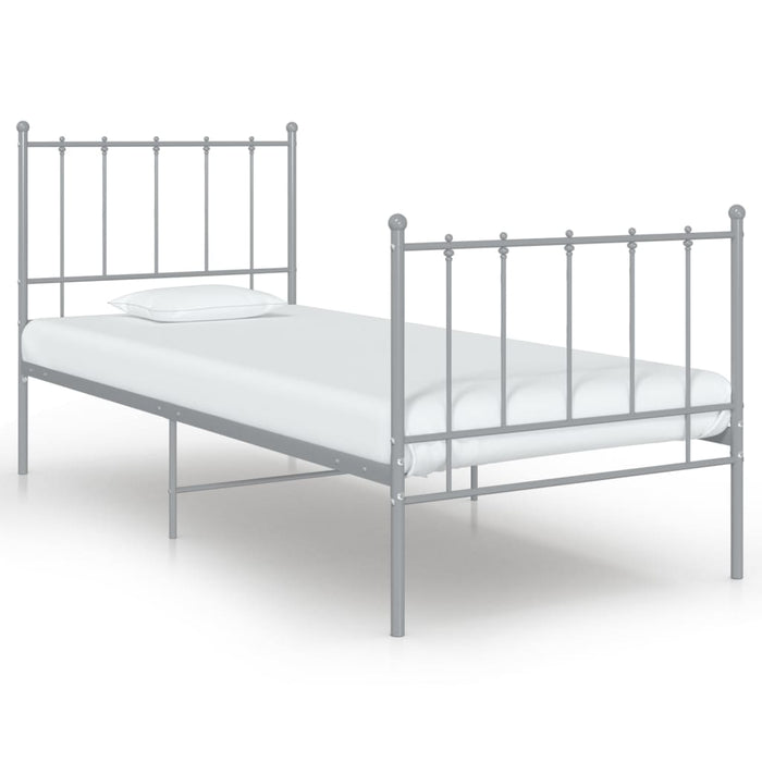 Cadru de pat, gri, 100x200 cm, metal - WALTI WALTI