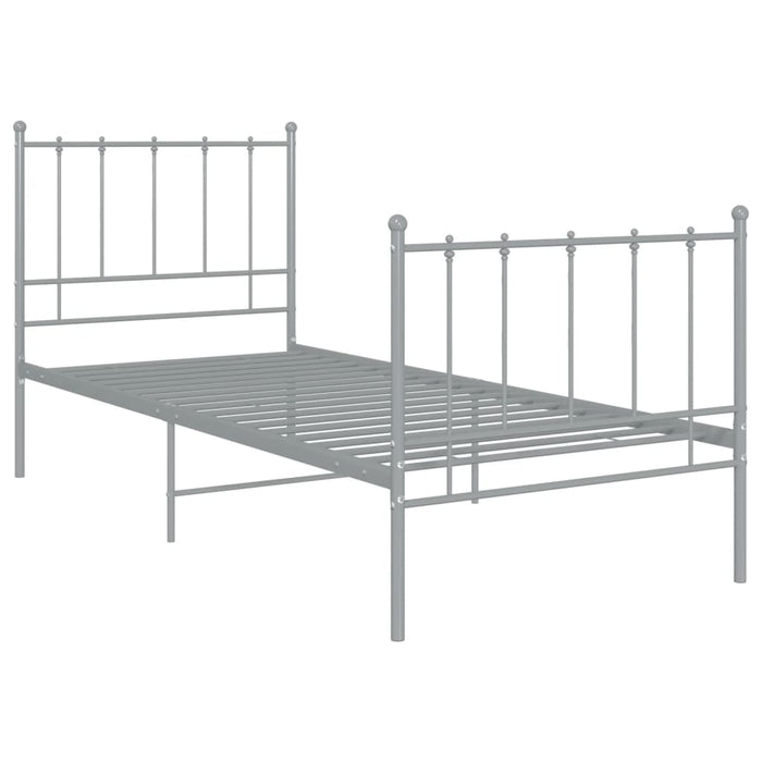 Cadru de pat, gri, 100x200 cm, metal - WALTI WALTI