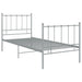 Cadru de pat, gri, 100x200 cm, metal - WALTI WALTI