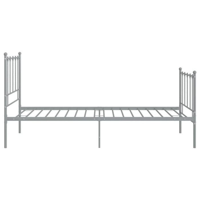 Cadru de pat, gri, 100x200 cm, metal - WALTI WALTI