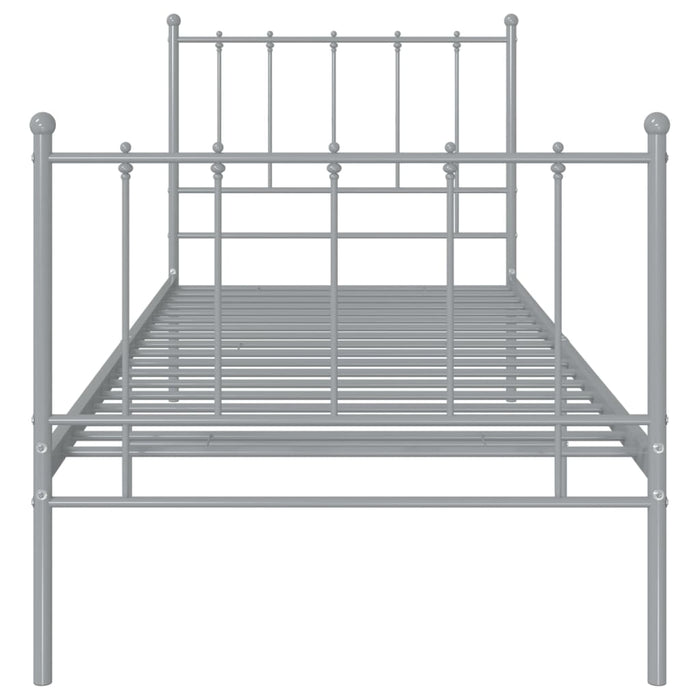 Cadru de pat, gri, 100x200 cm, metal - WALTI WALTI