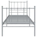 Cadru de pat, gri, 100x200 cm, metal - WALTI WALTI