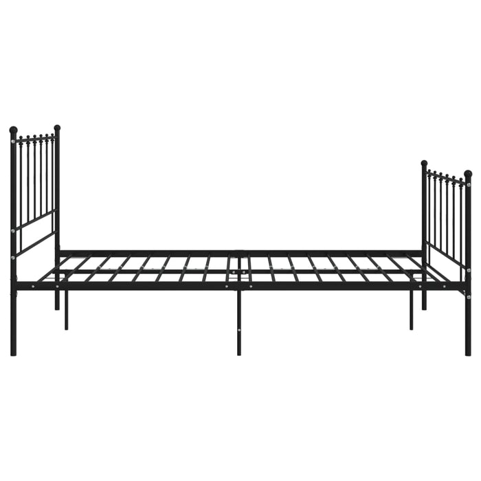 Cadru de pat, negru, 120x200 cm, metal WALTI