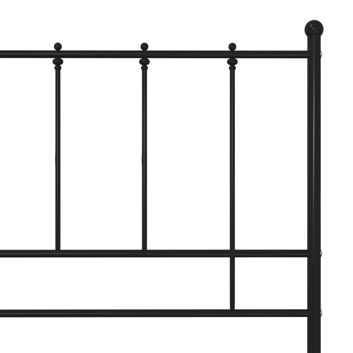 Cadru de pat, negru, 120x200 cm, metal WALTI