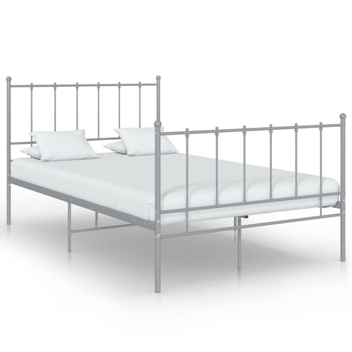 Cadru de pat, gri, 120x200 cm, metal WALTI