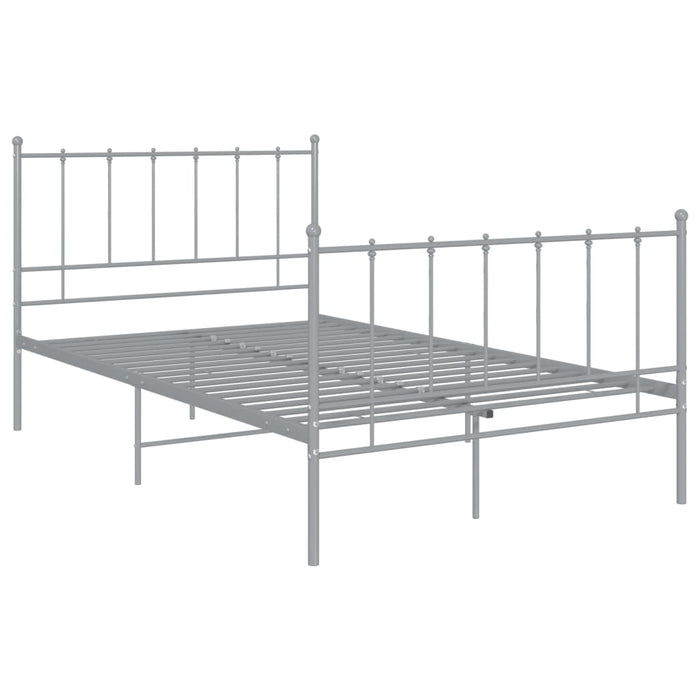 Cadru de pat, gri, 120x200 cm, metal WALTI