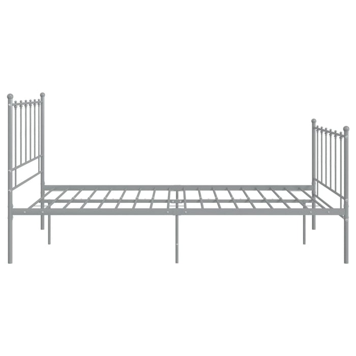 Cadru de pat, gri, 120x200 cm, metal WALTI