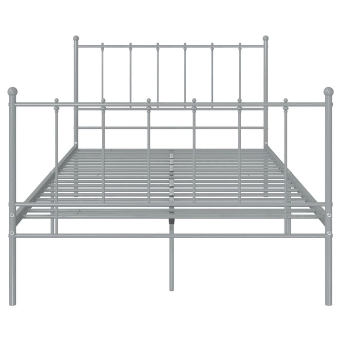 Cadru de pat, gri, 120x200 cm, metal WALTI