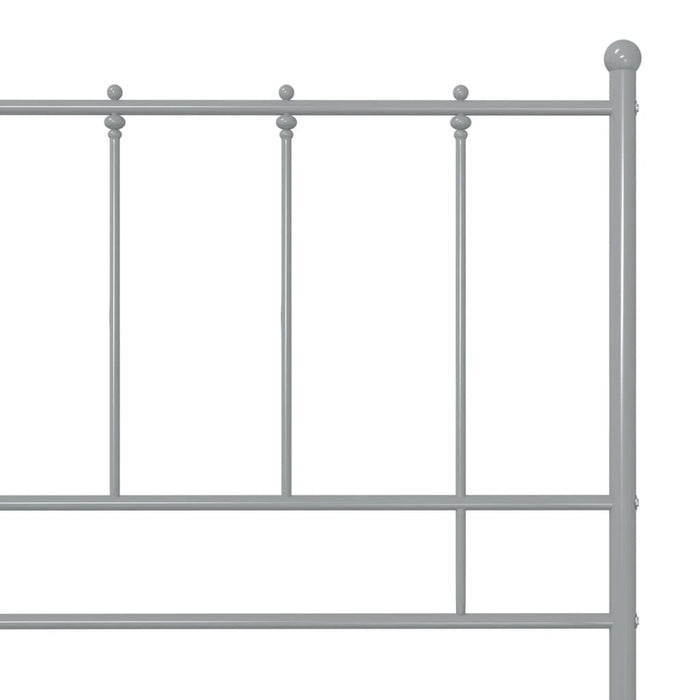 Cadru de pat, gri, 120x200 cm, metal WALTI