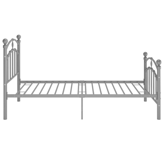 Cadru de pat, gri, 90x200 cm, metal WALTI