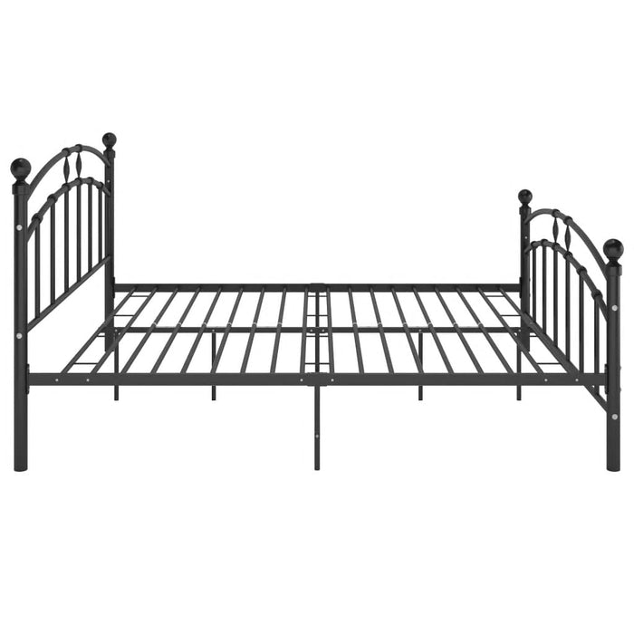 Cadru de pat, negru, 160x200 cm, metal - WALTI WALTI