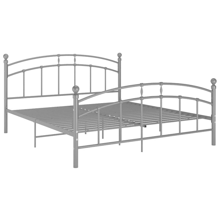Cadru de pat, gri, 180x200 cm, metal WALTI
