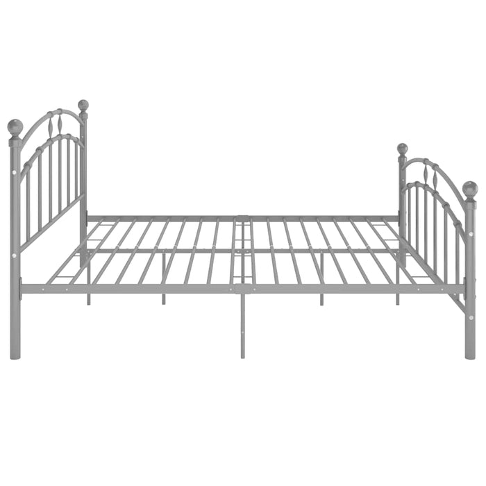 Cadru de pat, gri, 180x200 cm, metal WALTI
