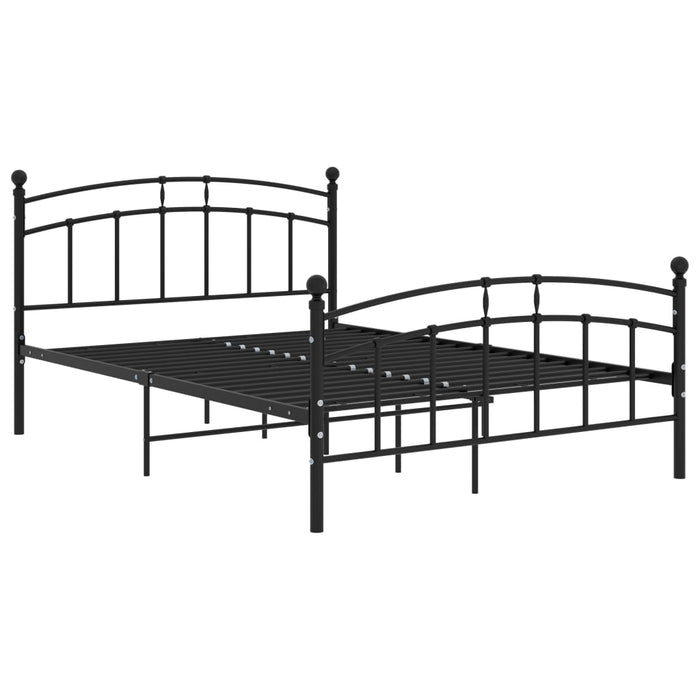 Cadru de pat, negru, 200 x 200 cm, metal - WALTI WALTI