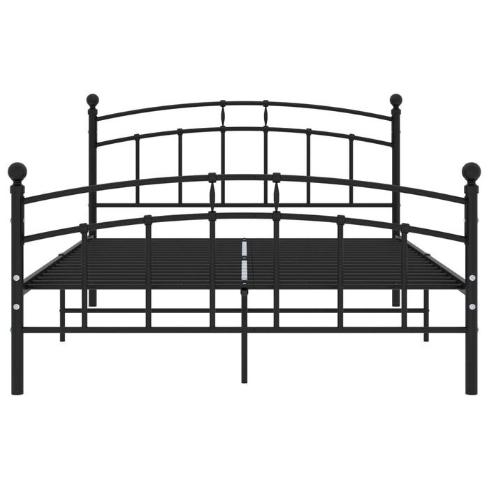 Cadru de pat, negru, 200 x 200 cm, metal - WALTI WALTI