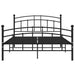 Cadru de pat, negru, 200 x 200 cm, metal - WALTI WALTI