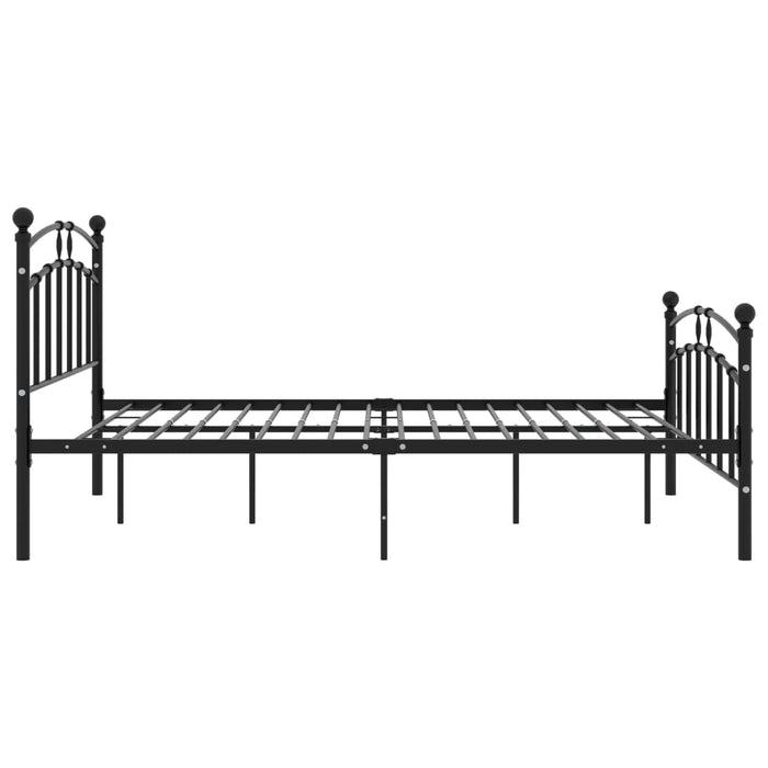 Cadru de pat, negru, 200 x 200 cm, metal - WALTI WALTI