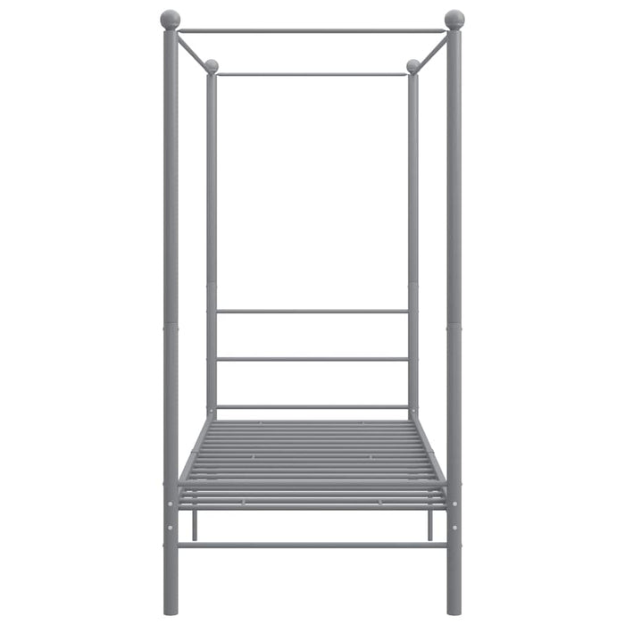 Cadru de pat cu baldachin, gri, 90x200 cm, metal - WALTI WALTI