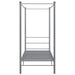 Cadru de pat cu baldachin, gri, 90x200 cm, metal - WALTI WALTI