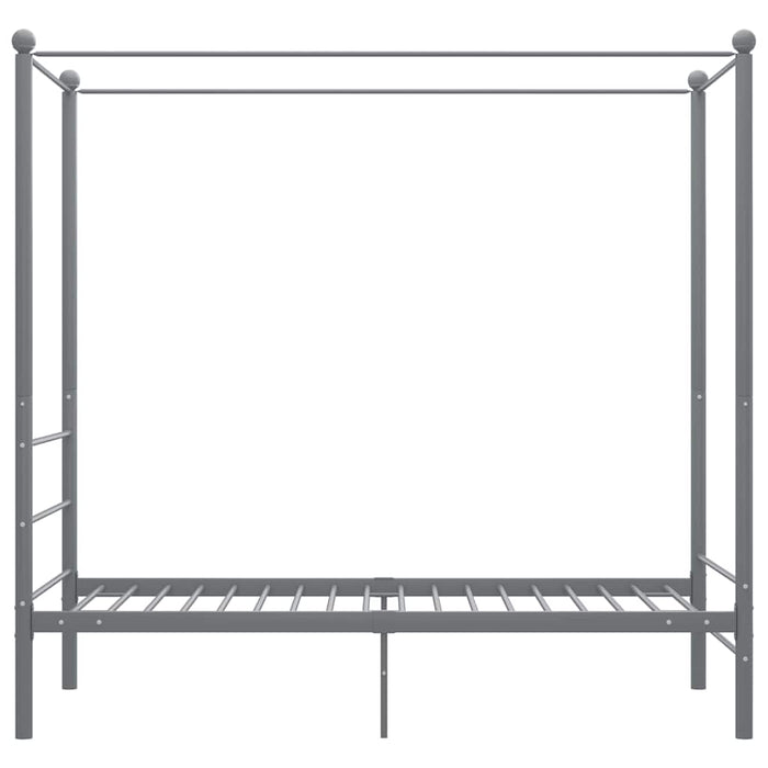 Cadru de pat cu baldachin, gri, 90x200 cm, metal - WALTI WALTI