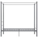 Cadru de pat cu baldachin, gri, 90x200 cm, metal - WALTI WALTI