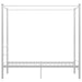 Cadru de pat cu baldachin, alb, 100x200 cm, metal - WALTI WALTI