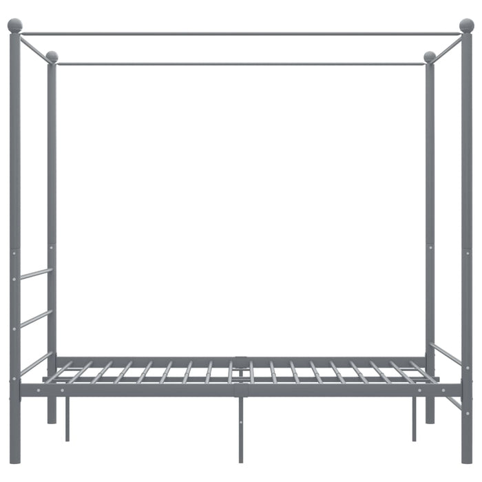 Cadru de pat cu baldachin, gri, 120x200 cm, metal - WALTI WALTI