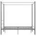 Cadru de pat cu baldachin, gri, 120x200 cm, metal - WALTI WALTI