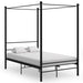 Cadru de pat cu baldachin, negru, 140x200 cm, metal - WALTI WALTI