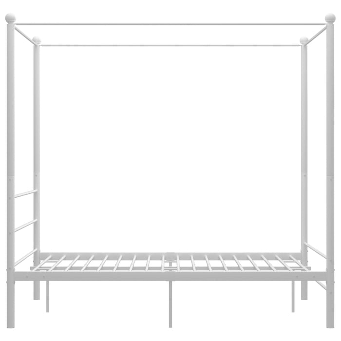 Cadru de pat cu baldachin, alb, 140x200 cm, metal - WALTI WALTI