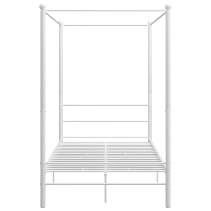 Cadru de pat cu baldachin, alb, 140x200 cm, metal - WALTI WALTI