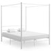 Cadru de pat cu baldachin, alb, 160x200 cm, metal - WALTI WALTI
