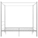 Cadru de pat cu baldachin, alb, 160x200 cm, metal - WALTI WALTI