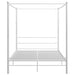 Cadru de pat cu baldachin, alb, 160x200 cm, metal - WALTI WALTI