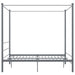 Cadru de pat cu baldachin, gri, 160x200 cm, metal - WALTI WALTI