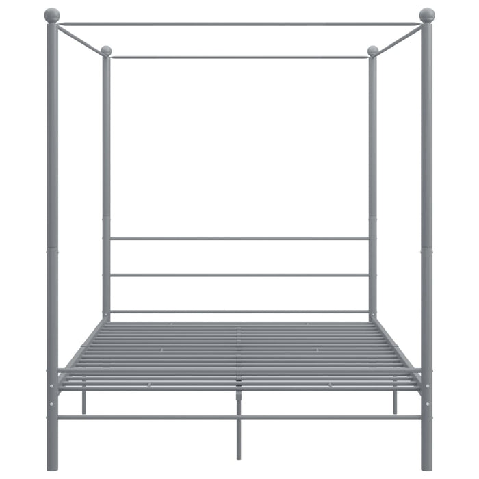 Cadru de pat cu baldachin, gri, 160x200 cm, metal - WALTI WALTI