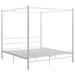Cadru de pat cu baldachin, alb, 180x200 cm, metal - WALTI WALTI