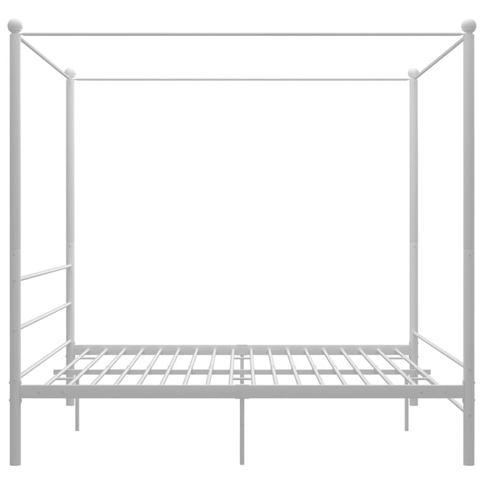 Cadru de pat cu baldachin, alb, 180x200 cm, metal - WALTI WALTI