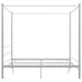 Cadru de pat cu baldachin, alb, 180x200 cm, metal - WALTI WALTI