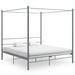 Cadru de pat cu baldachin, gri, 180x200 cm, metal - WALTI WALTI