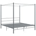 Cadru de pat cu baldachin, gri, 180x200 cm, metal - WALTI WALTI